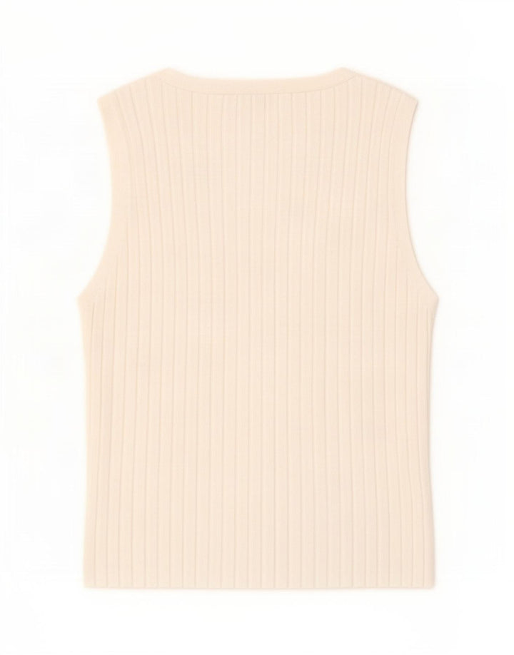 Zara Damen Weste Top UK 8 Small Weiß