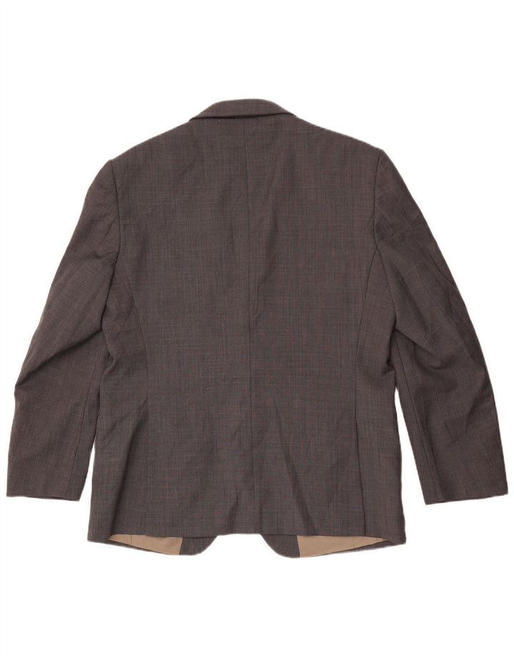 Marks & Spencer Herren-Blazer mit 2 Knöpfen, UK 42, große graue Wolle