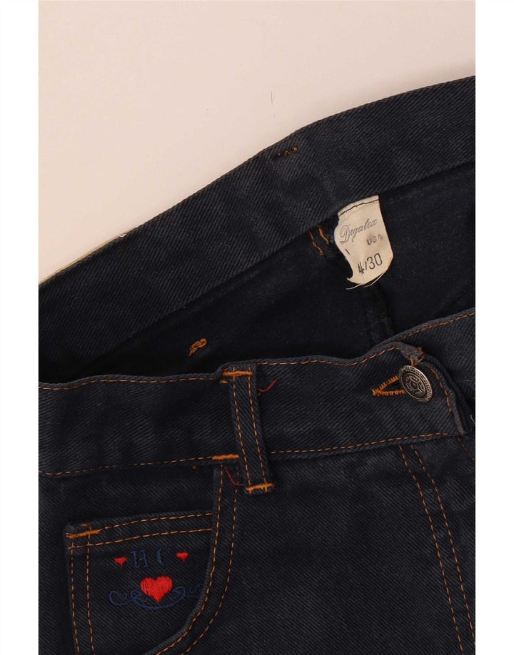 Vintage Damen Jeansrock IT 44 Medium W30 Marineblau