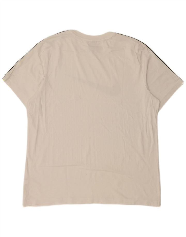 Nike Herren-T-Shirt mit Grafik, XL, Weiß, Farbblock