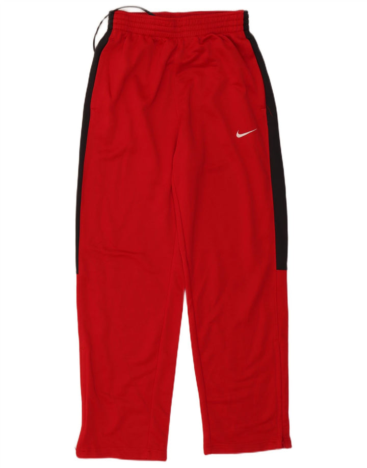 NIKE Herren-Trainingshose Dri Fit, Größe S, Rot, Farbblock-Polyester