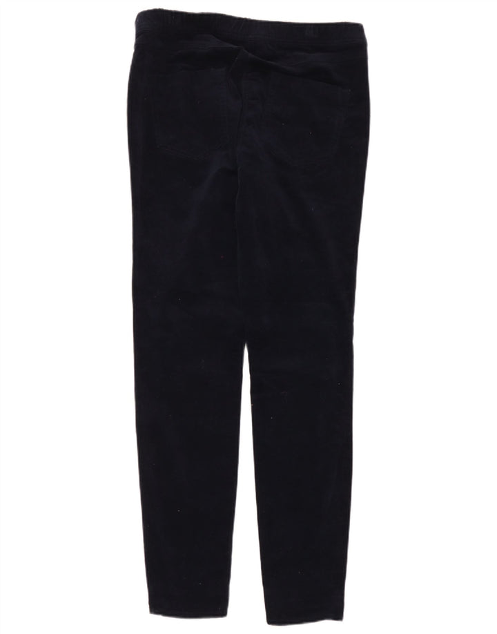White Stuff Velours-Leggings für Damen, UK 14, Größe L, Marineblau, Baumwolle