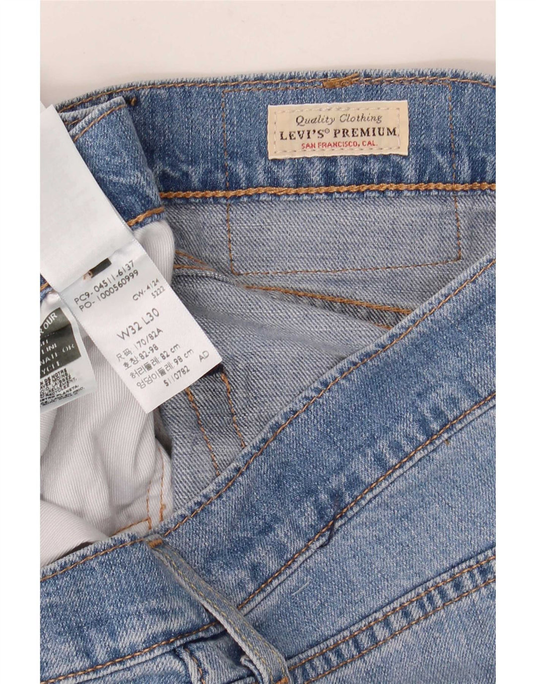 Levi's Herren 511 Slim Jeans W32 L30 Blaue Baumwolle