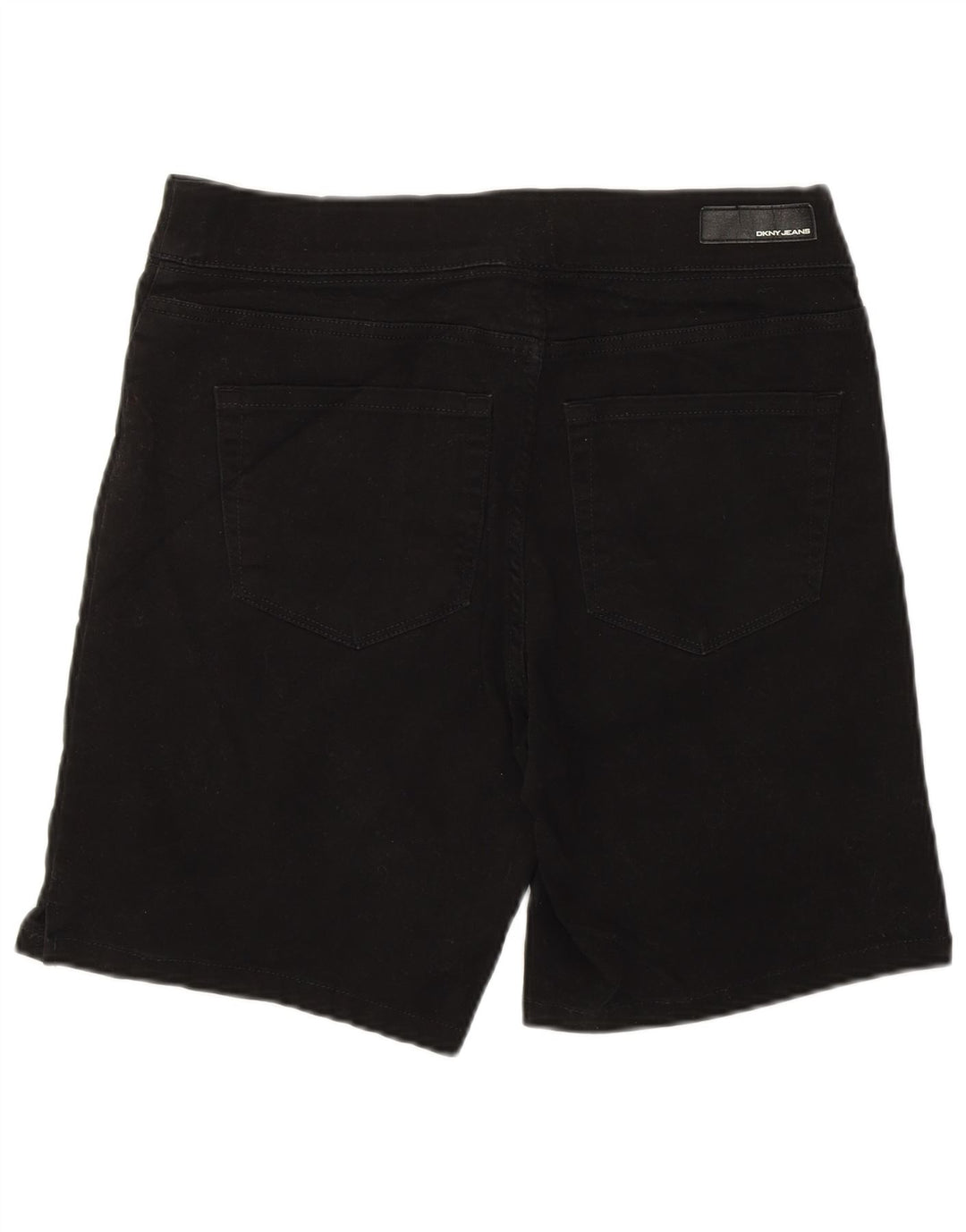 Dkny Damen-Jeansshorts, mittelgroß, W30, schwarze Baumwolle