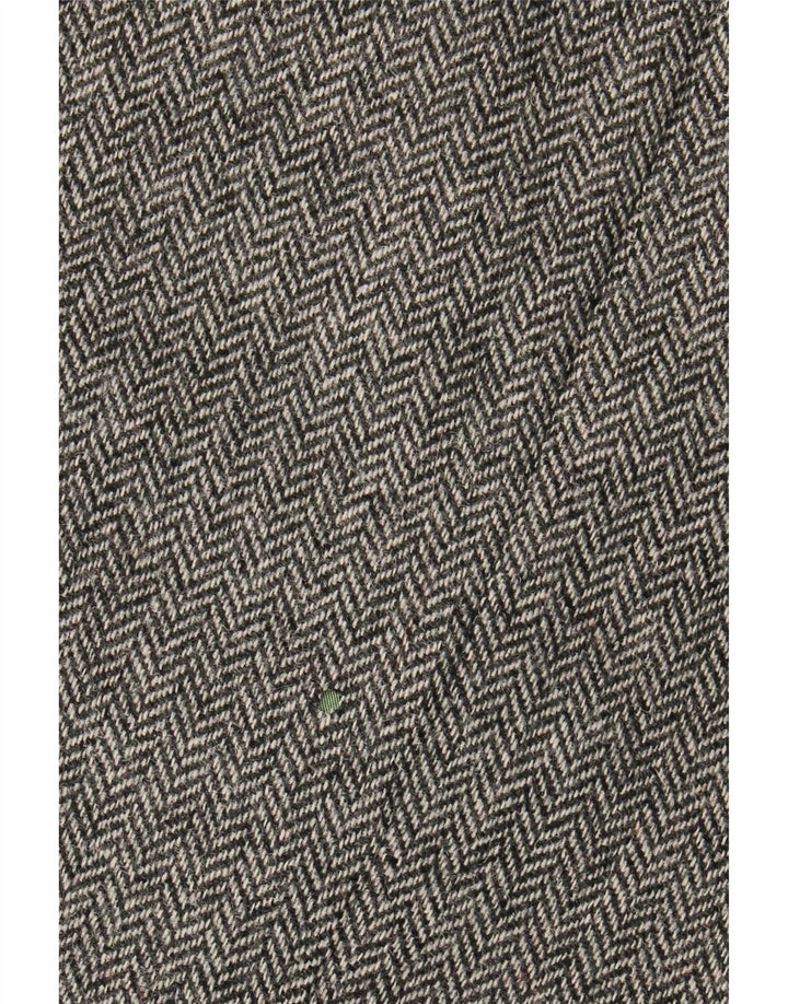 H.MOSER Herren-Blazerjacke mit 3 Knöpfen, EU 54, 2XL, graue Wolle mit Fischgrätenmuster