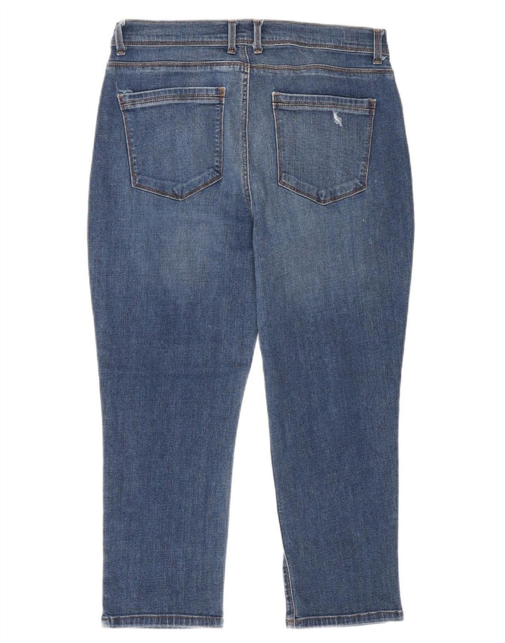 Lee Damen Capri-Jeans US 10 Large W30 L23 Blaue Baumwolle