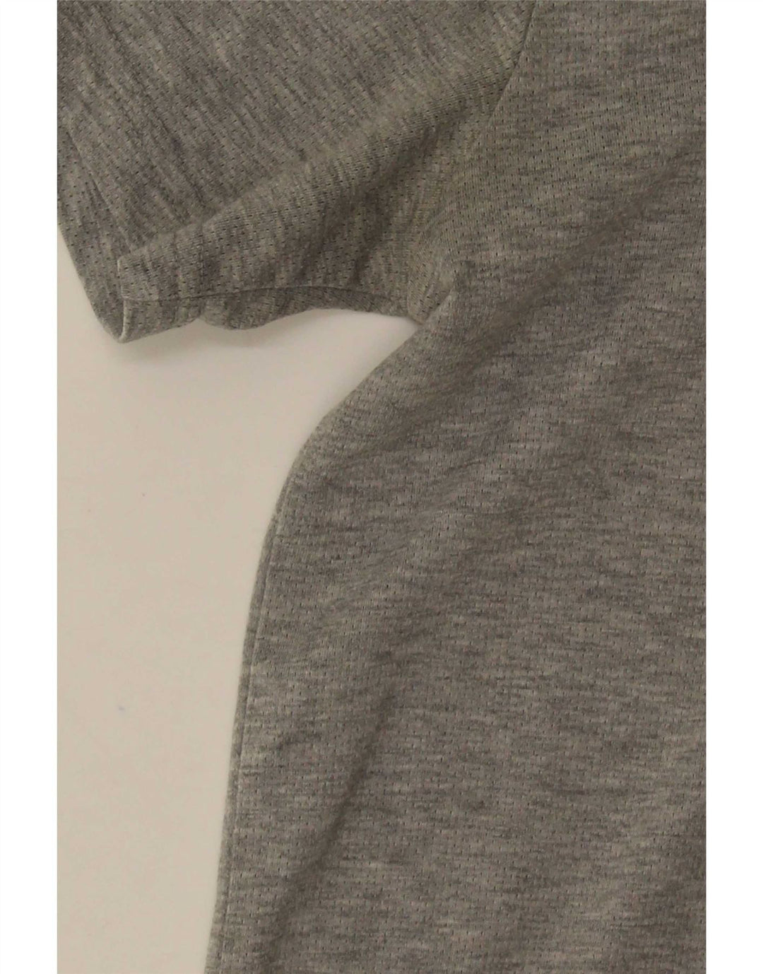Nike Herren Dri Fit T-Shirt-Oberteil aus mittelgrau meliertem Polyester
