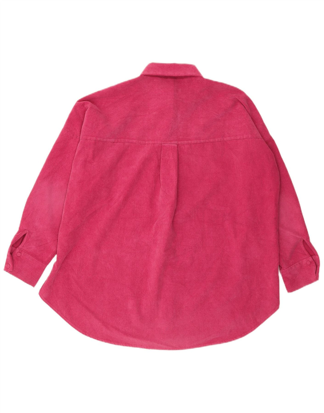 Übergroßes Flanellhemd von Zara für Damen, UK 6, XS, rosa, Polyester