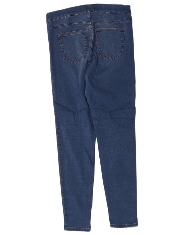 Marks & Spencer Damen Jegging-Jeans UK 10 Small W28 L27 Blaue Baumwolle