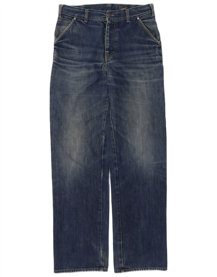 Gas Herren Straight Jeans W29 L33 Blaue Baumwolle