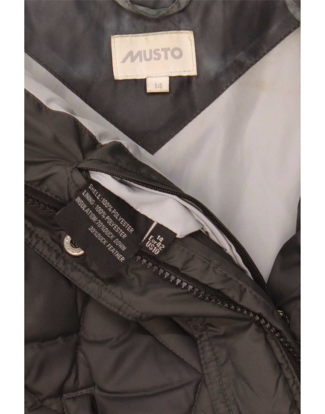Musto Damen Wattierte Weste UK 14 Large Schwarz Polyester