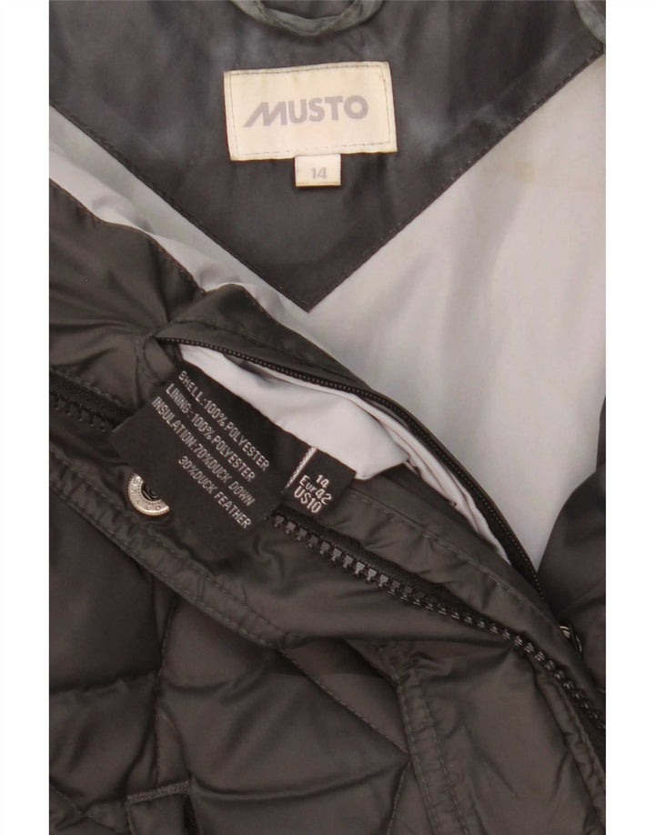 Musto Damen Wattierte Weste UK 14 Large Schwarz Polyester