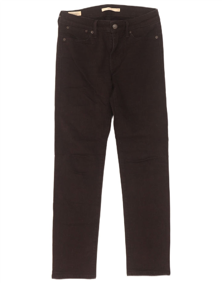 Levi's Damen 712 Slim Jeans W26 L30 Schwarz Baumwolle