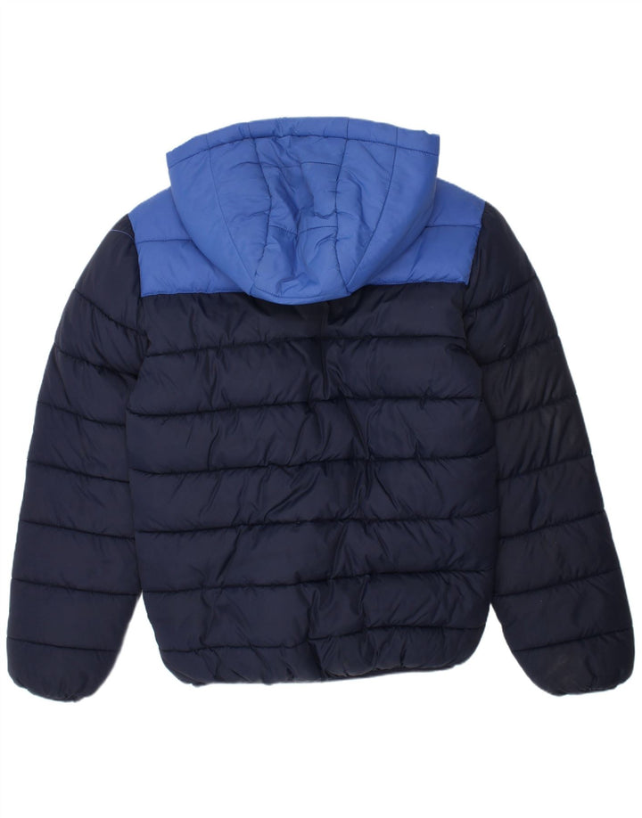 Wattierte Jacke für Jungen von Ben Sherman, 8–9 Jahre, marineblaues Colourblock-Polyamid