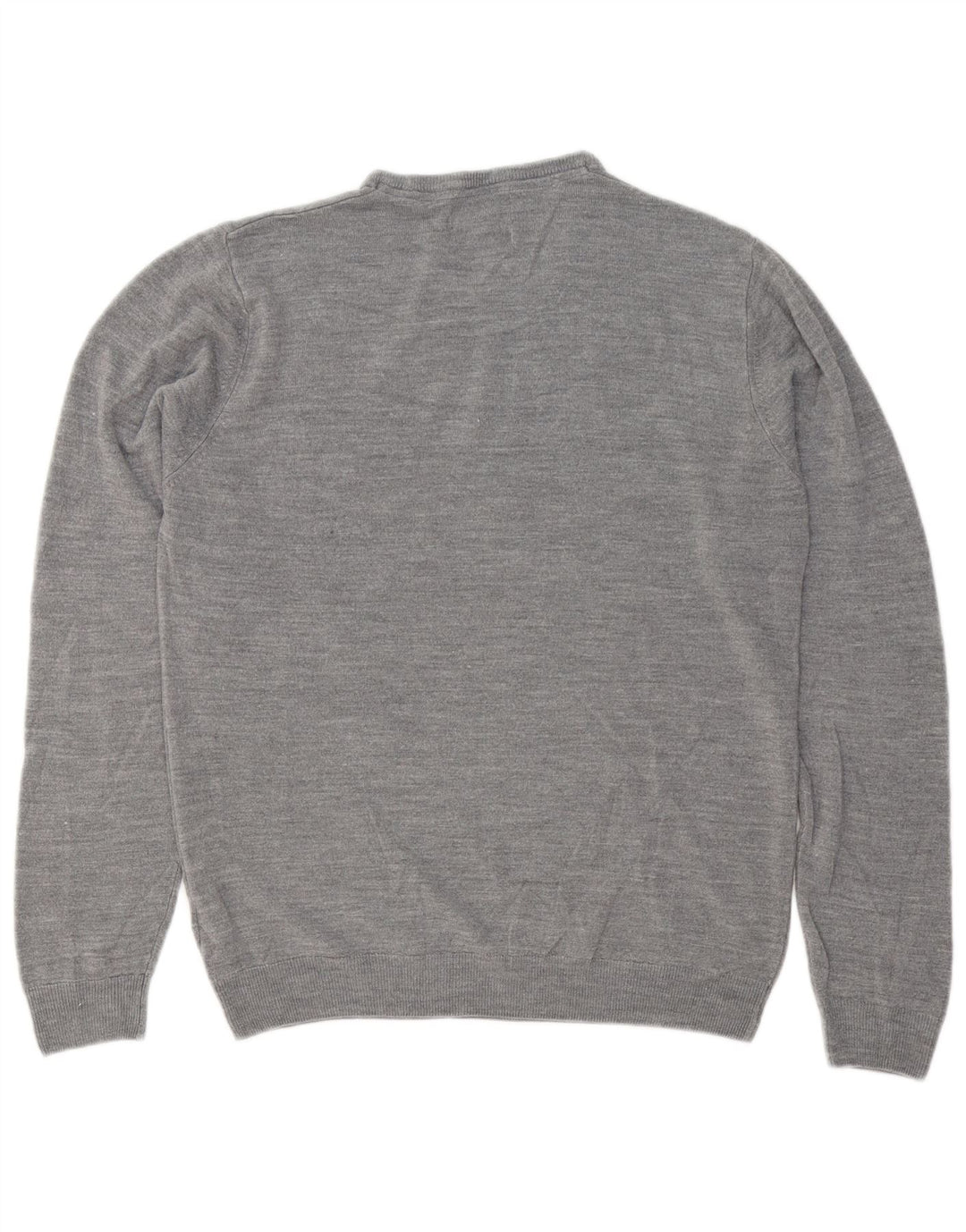 Marks & Spencer Herren-Pullover, reguläre Passform, Rundhalsausschnitt, Größe L, Grau