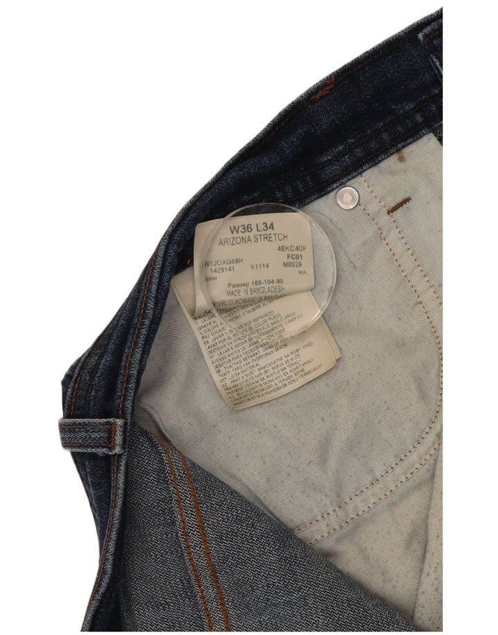 Wrangler Herren-Jeansshorts W36, große blaue Baumwolle