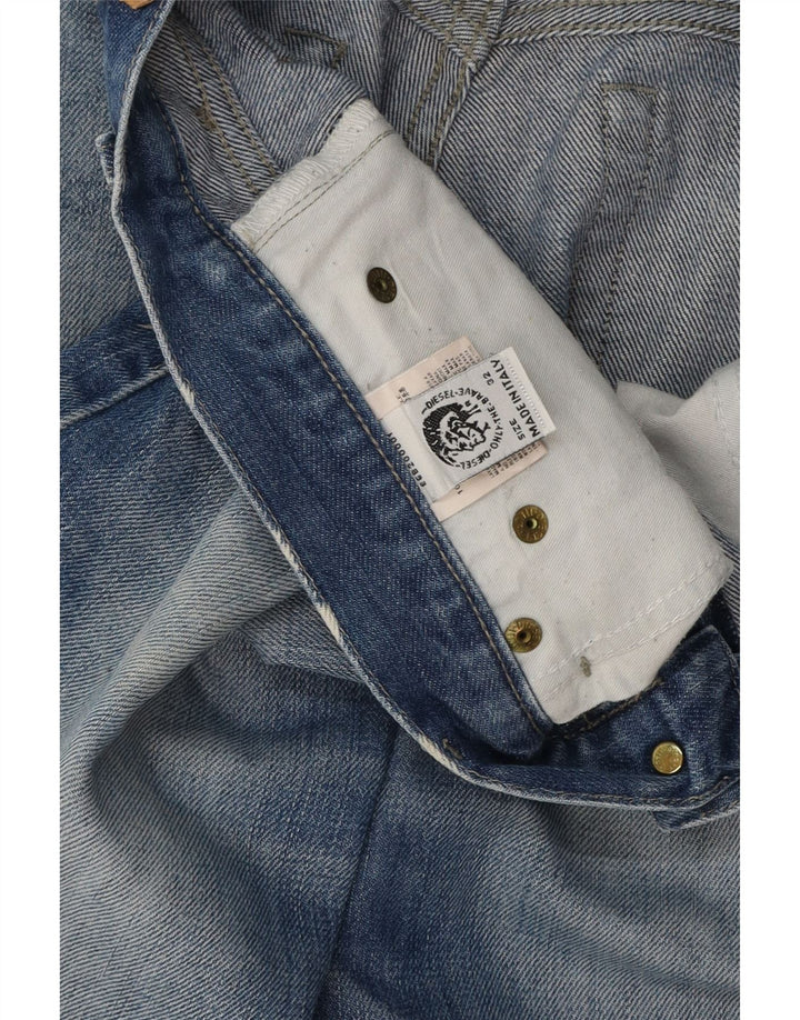 Diesel Damen Straight Jeans W32 L32 Blaue Baumwolle