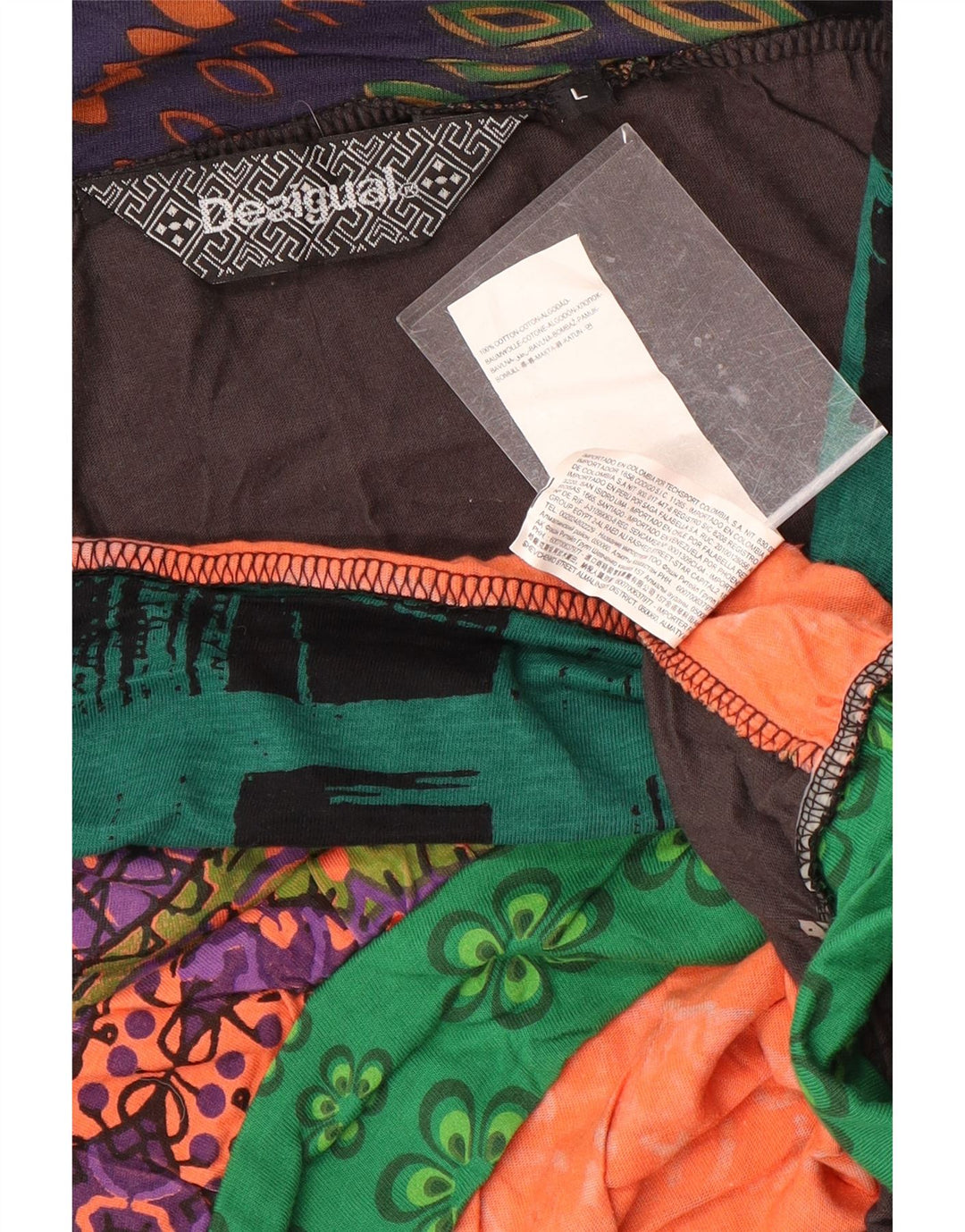 Desigual Damen Graphic Bubble Rock Large W32 Mehrfarbig