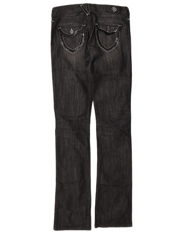 Guess Damen Bootcut Slim Jeans W26 L33 Graue Baumwolle