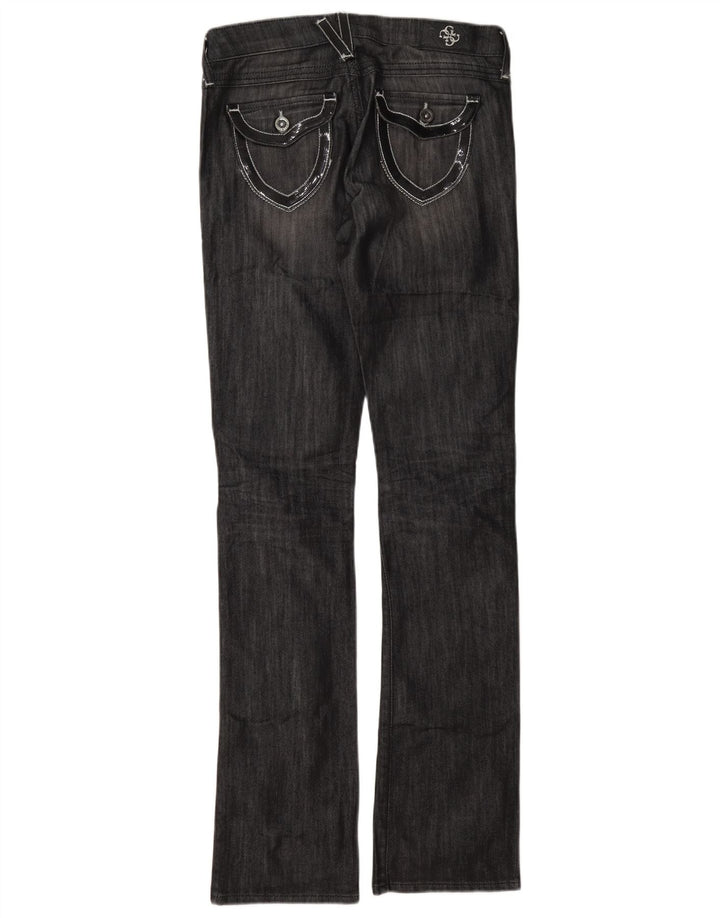 Guess Damen Bootcut Slim Jeans W26 L33 Graue Baumwolle