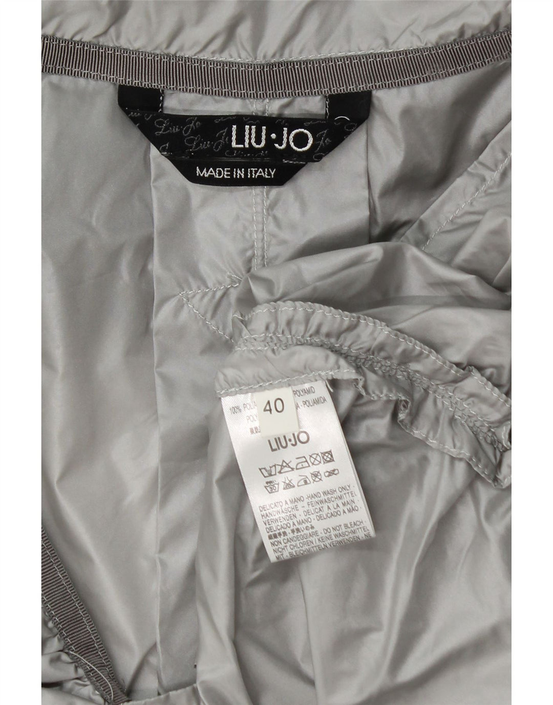 LIU JO Damen Bolerojacke IT 40 Small Grau Polyamid