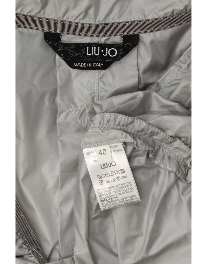 LIU JO Damen Bolerojacke IT 40 Small Grau Polyamid