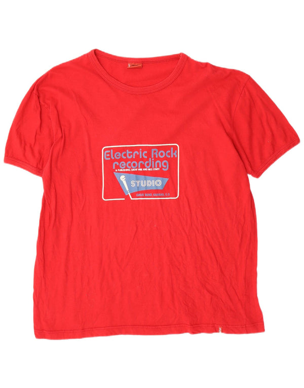 Levi's Herren-T-Shirt mit Grafik, XL, rote Baumwolle