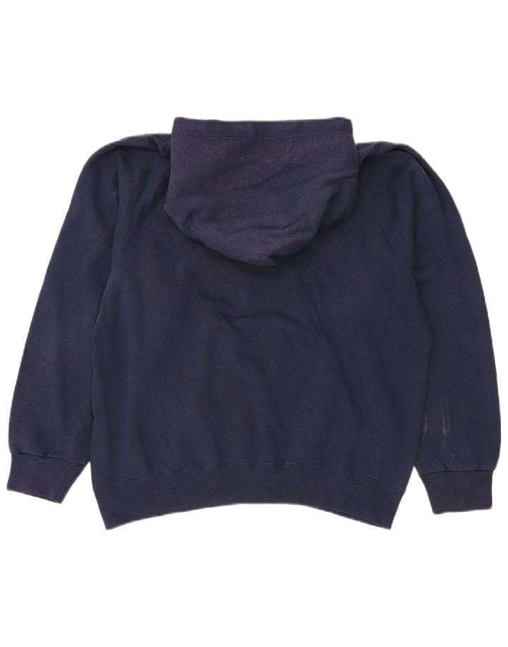 CHAMPION Damen-Kapuzenpullover mit Grafik, übergroß, UK 14, mittleres Marineblau