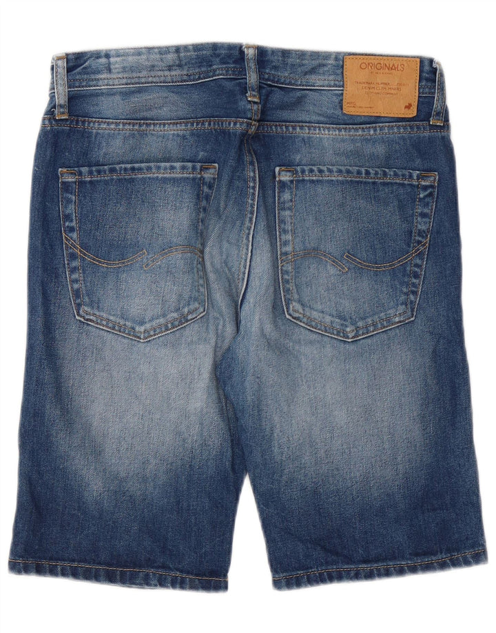 Jack & Jones Herren-Jeansshorts mit normaler Passform, Größe S, W29, Blau, Baumwolle