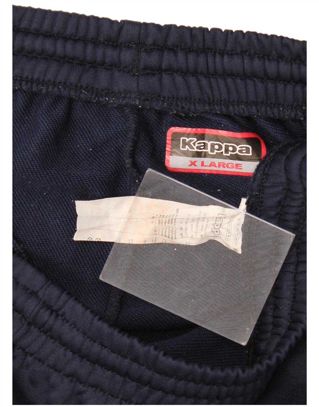 KAPPA Herren-Trainingshose mit Grafik, XL, Marineblau, Farbblock-Polyester