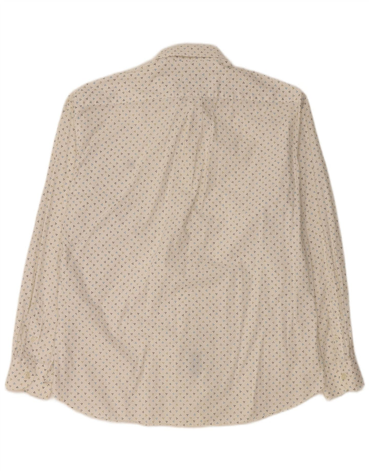 HARMONT & BLAINE Herrenhemd 3XL aus weiß gefleckter Baumwolle