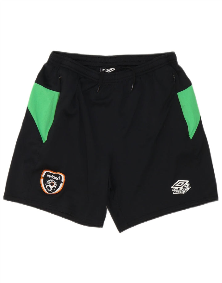 Umbro Irland-Sportshorts für Herren, Größe S, Schwarz, Farbblock-Polyester
