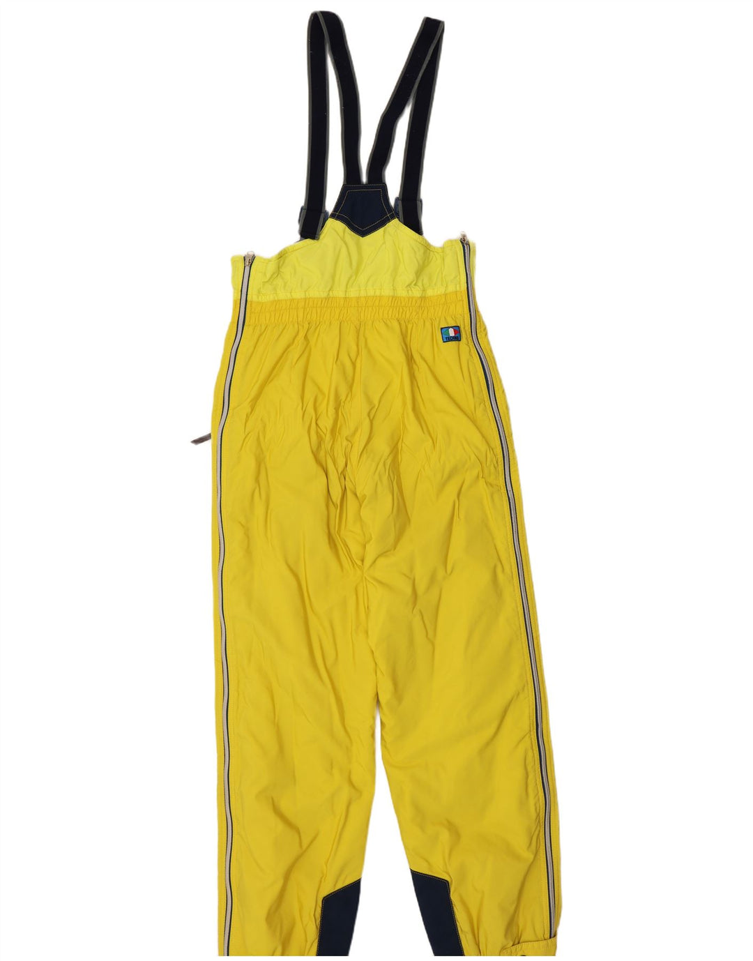 Colmar Herren-Latzhose, Skihose, IT 48, Mittelgelb, Farbblock