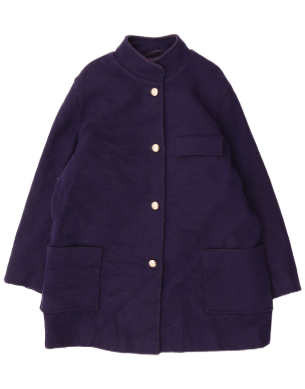 Vintage Damen Mantel UK 14 Medium Marineblau