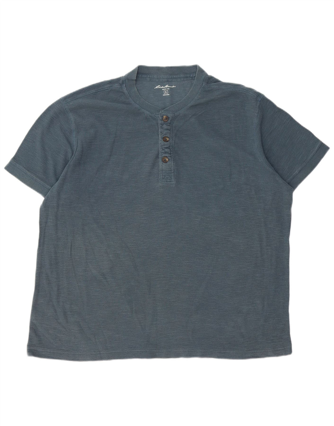 EDDIE BAUER Herren T-Shirt Top XL Blau Baumwolle
