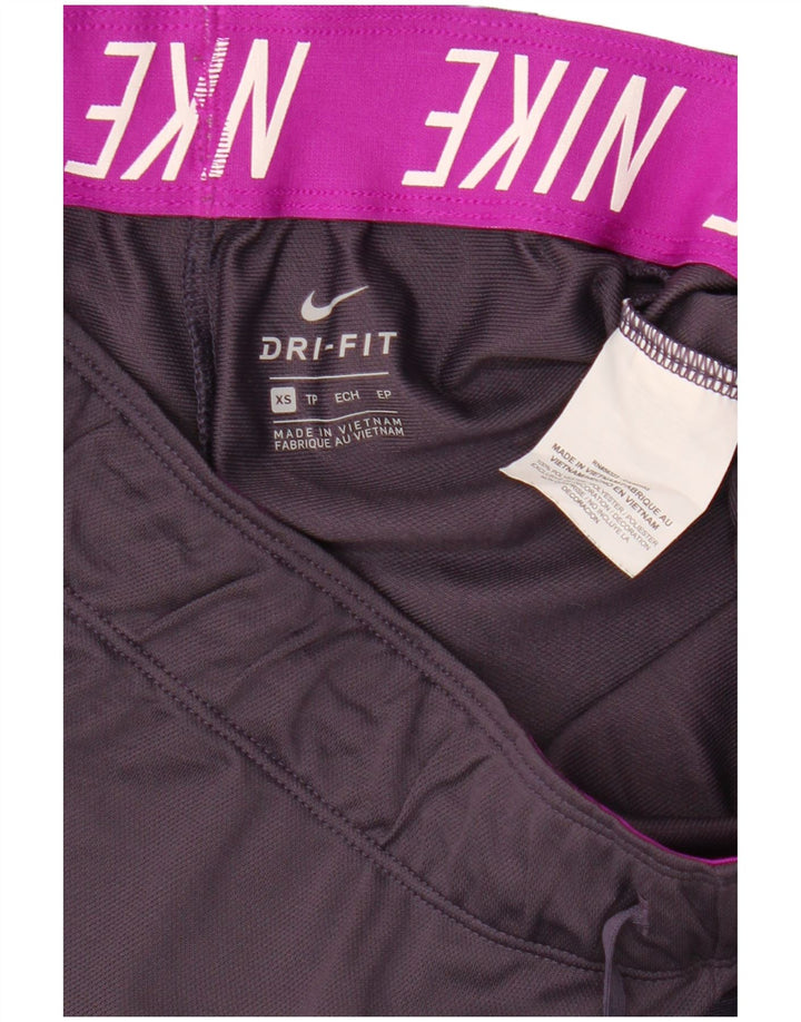 NIKE Damen Dri Fit Sport Shorts UK 6 XS Lila Polyester