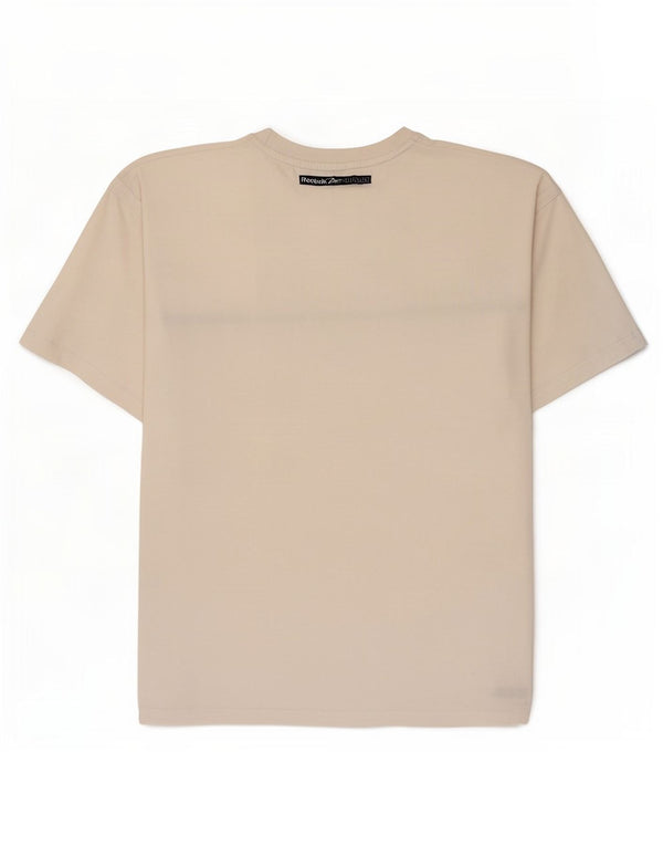 Reebok Herren-T-Shirt mit Grafik, Größe L, aus weißer Baumwolle