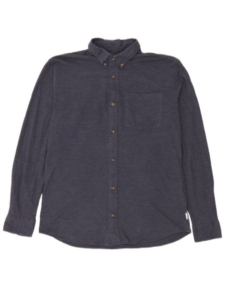 Jack & Jones Herren-Hemd, groß, marineblau, Baumwolle
