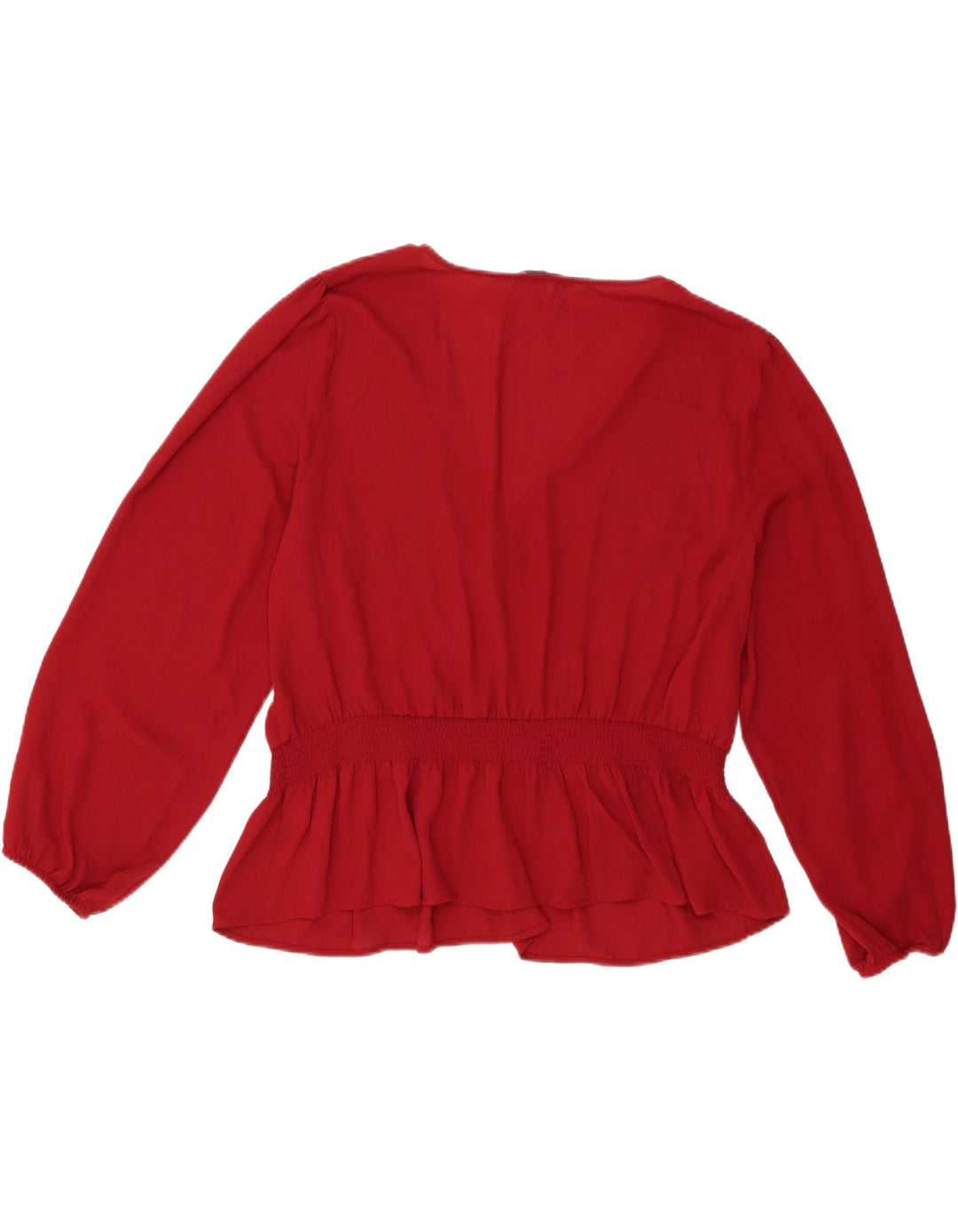 Oasis Langarm-Blusenoberteil für Damen, UK 22 3XL, Burgunderrot, Polyester