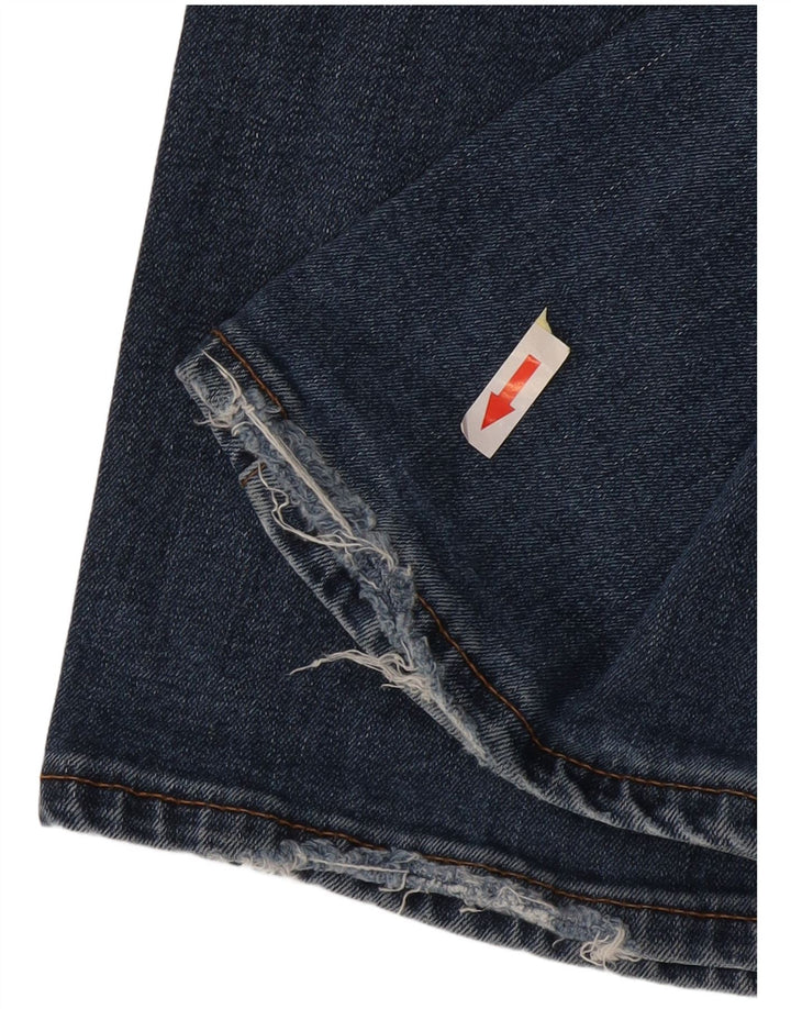 Marks & Spencer Herren Regular Straight Jeans W36 L33 Blaue Baumwolle