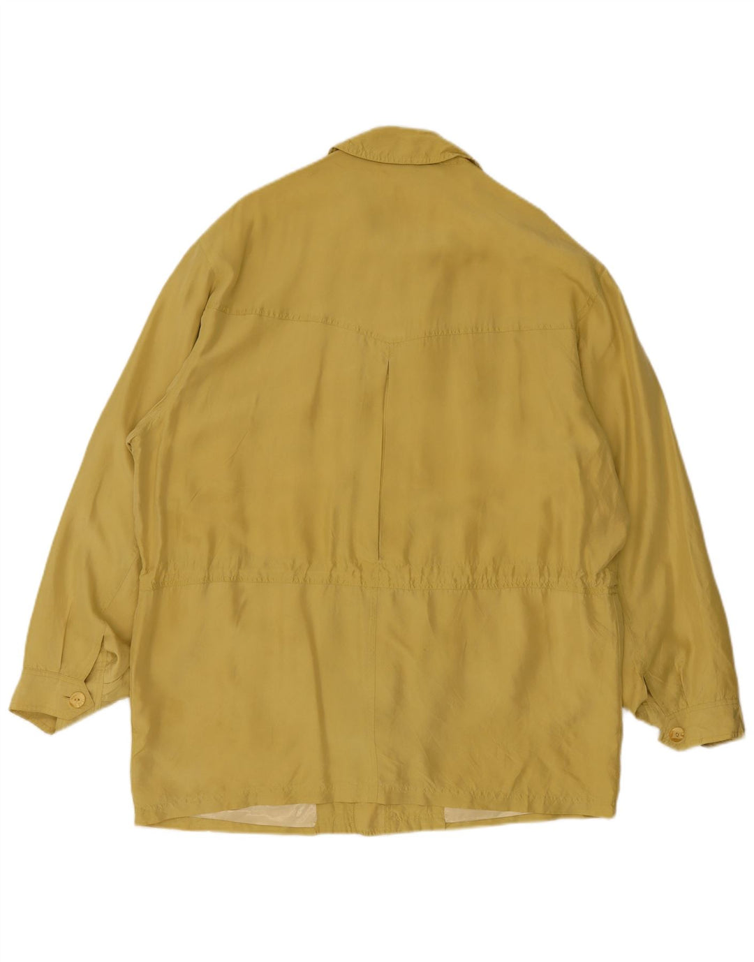Vintage Herren Utility Jacke UK 44 2XL Gelbe Seide
