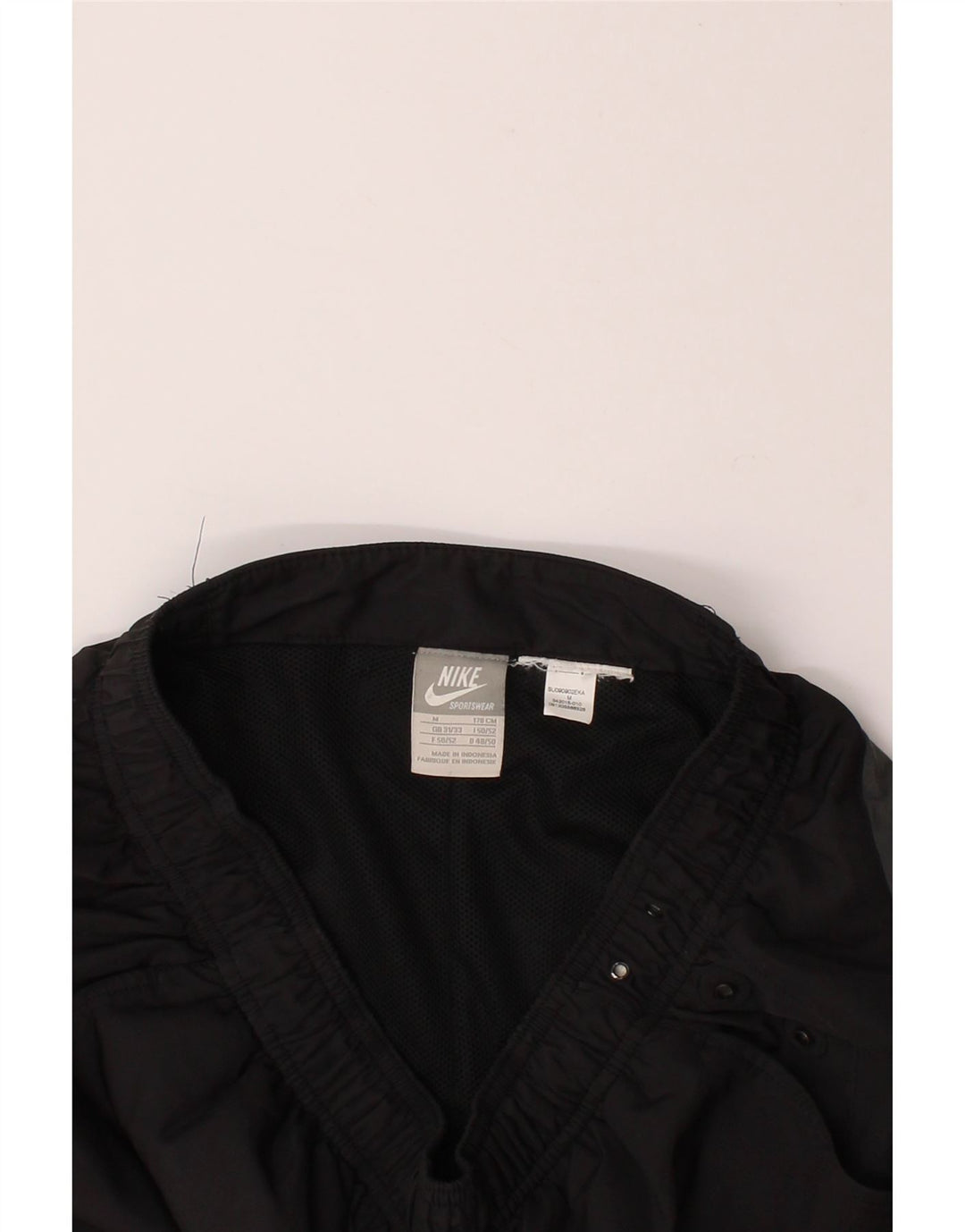 NIKE Mens Graphic Sport Shorts Medium  Black Colourblock Vintage Nike and Second-Hand Nike from Messina Hembry 