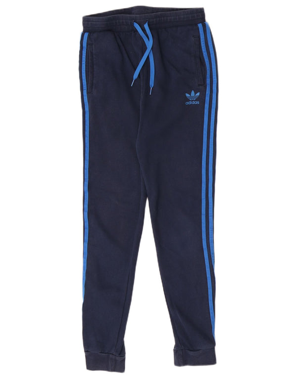 Adidas Jungen Trainingshose Jogger 13-14 Jahre Marineblaue Baumwolle