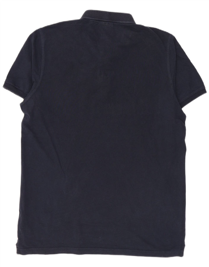 GANT Herren-Poloshirt mit normaler Passform, große marineblaue Baumwolle