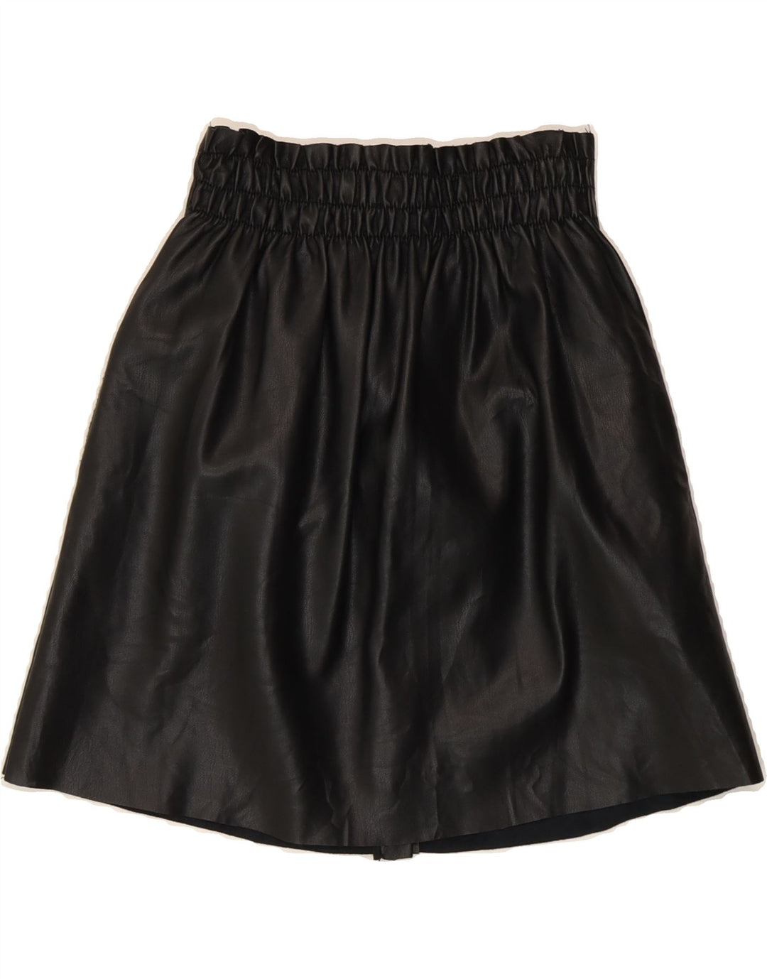 ZARA Womens Leather Skirt Small W24  Black Vintage Zara and Second-Hand Zara from Messina Hembry 