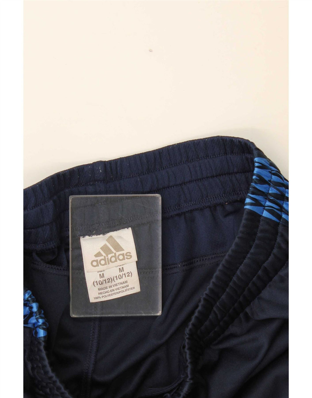 Adidas Sportshorts für Jungen, 10–11 Jahre, mittelgroß, marineblau, geometrisch, Polyester