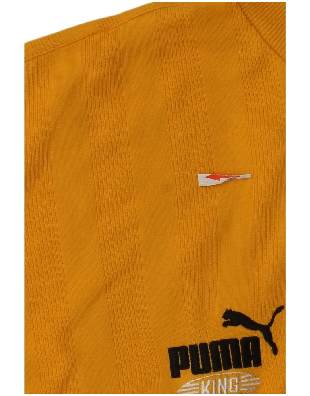 Puma Herren Top Langarm XL Gelb gestreift Baumwolle