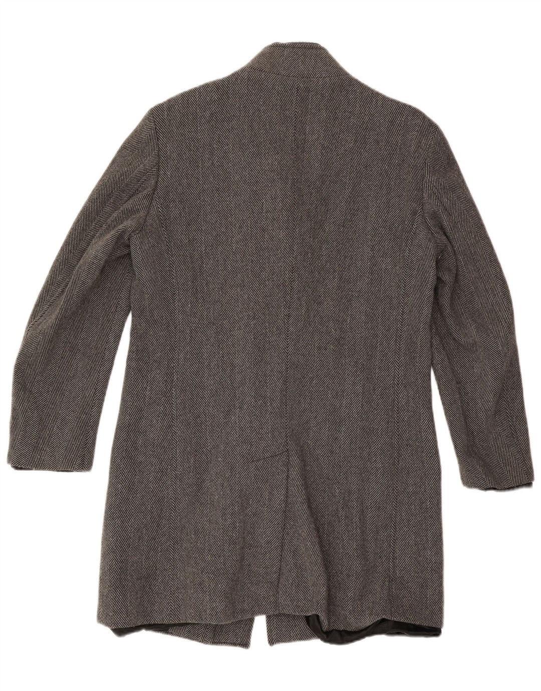 Zara Herrenmantel UK 40 Large Grau Herringbone