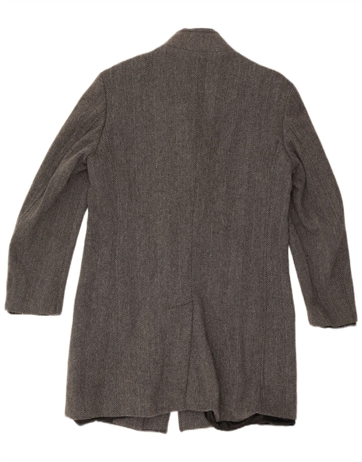 Zara Herrenmantel UK 40 Large Grau Herringbone