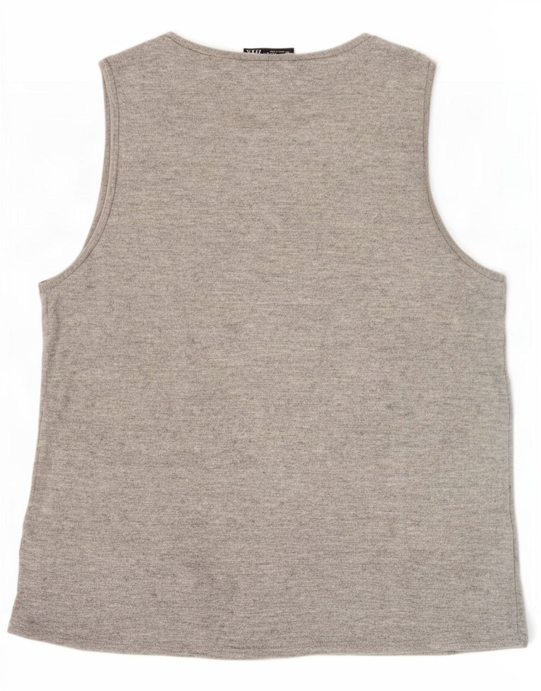 Zara Damen Weste Top UK 18 XL Graue Viskose